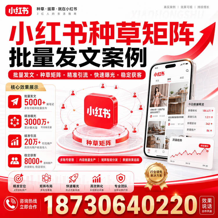 衡阳小红书种草矩阵批量发文案例